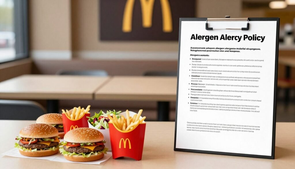 McDonald's allergen policy