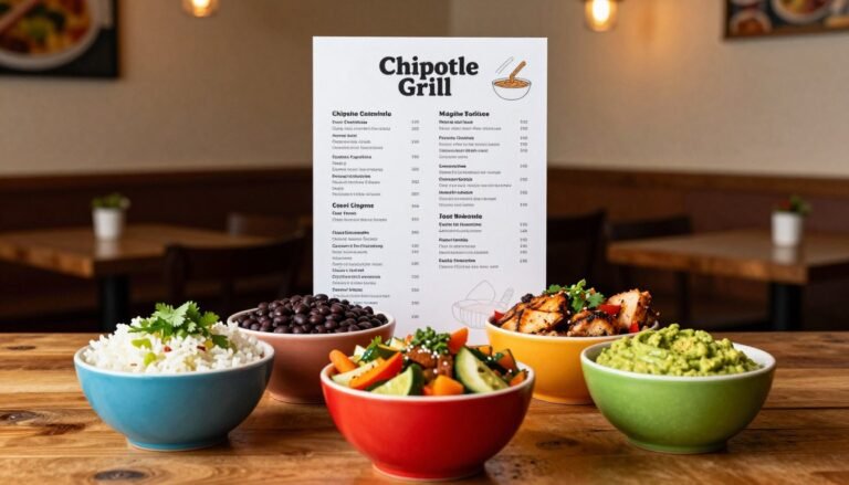 chipotle grill menu